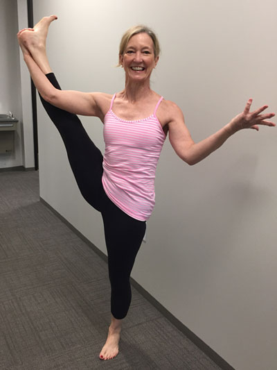 Dr. Cindy Calder is also a certified yoga instructor